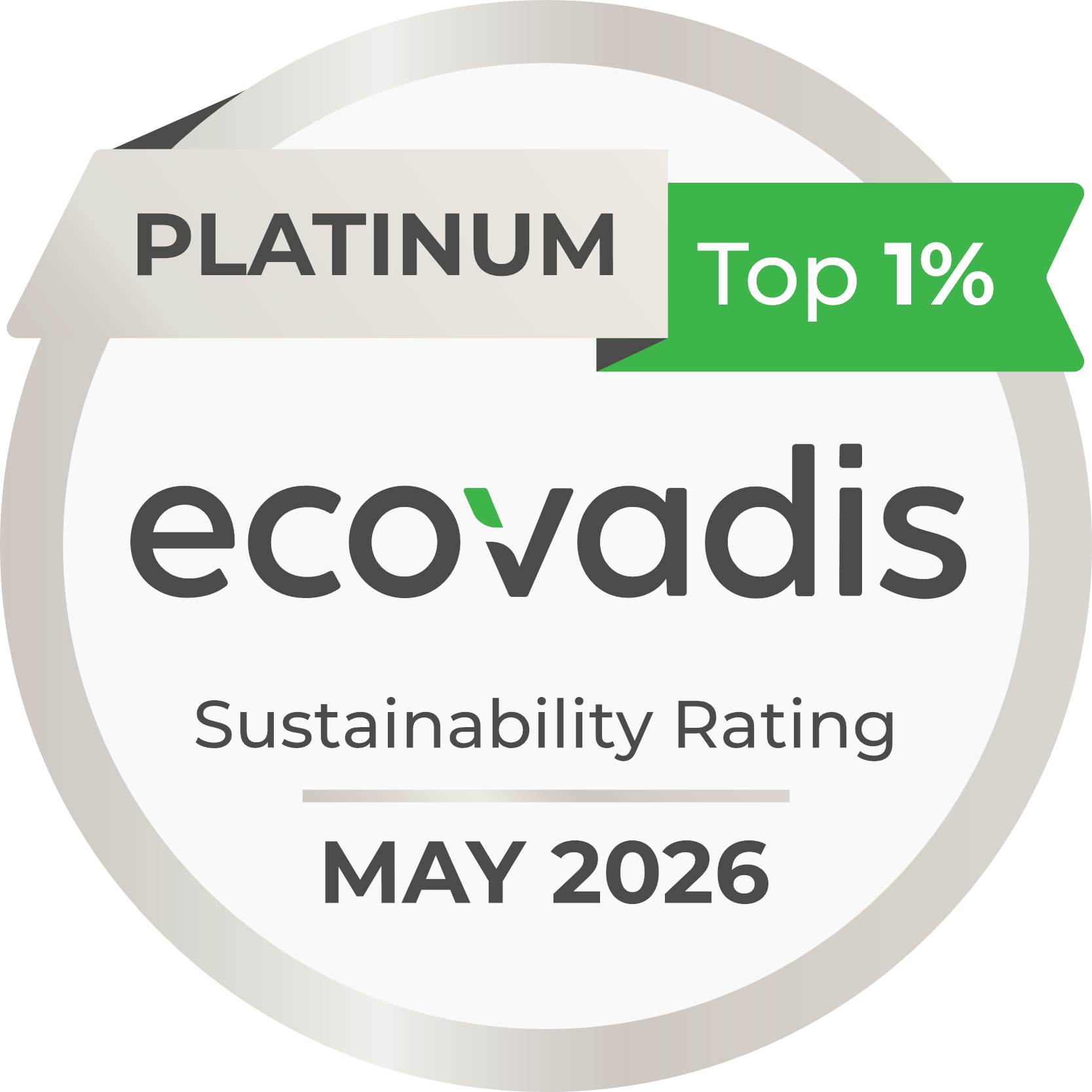 EcoVadis Platinum – Notation développement durable